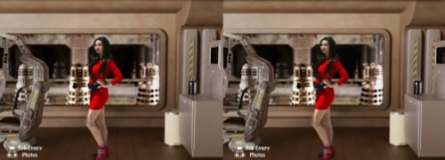 Oswin Oswald in her ship